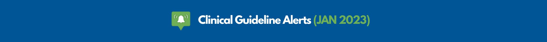 Clinical Guideline Alerts Banner Image